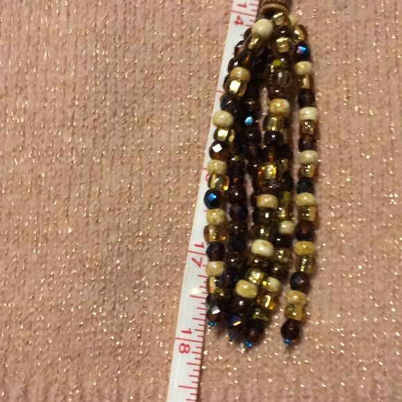 Glass Beads Lariat Necklace - One of a Kind - Picture 8 of 9